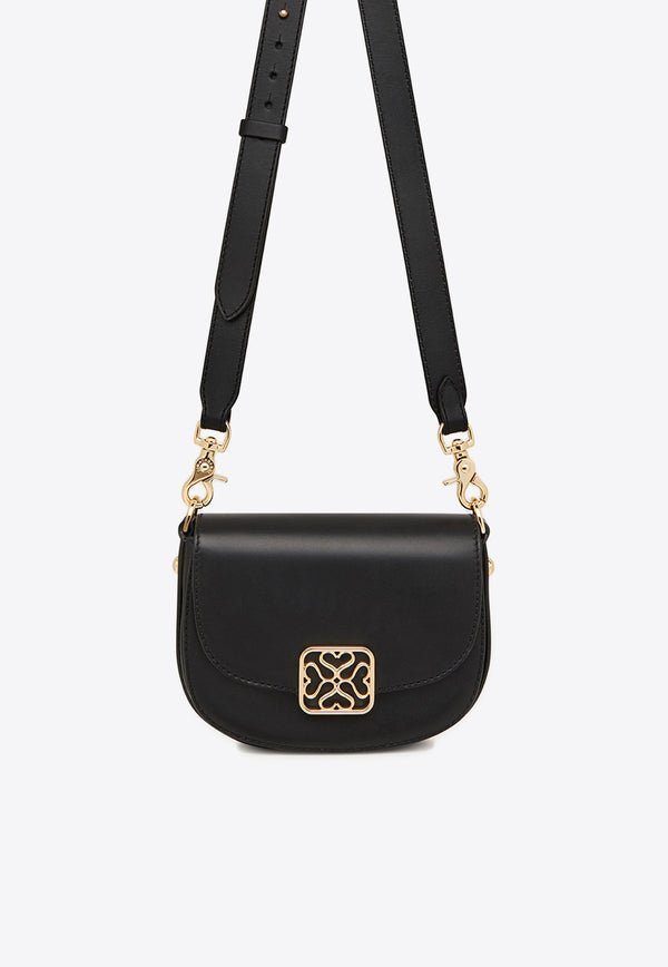 Strathberry Mini Bay Calf Leather Crossbody Bag Black 20242-926-481-100_BLACK