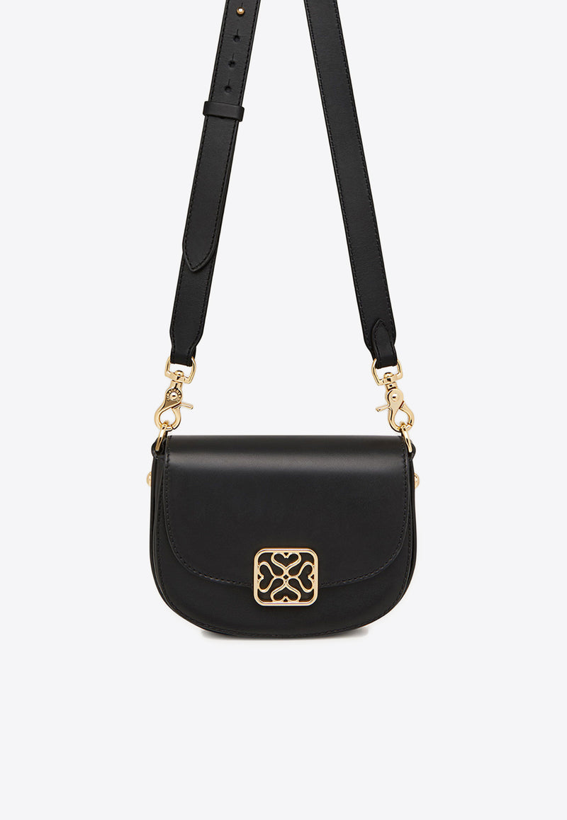 Strathberry Mini Bay Calf Leather Crossbody Bag Black 20242-926-481-100_BLACK