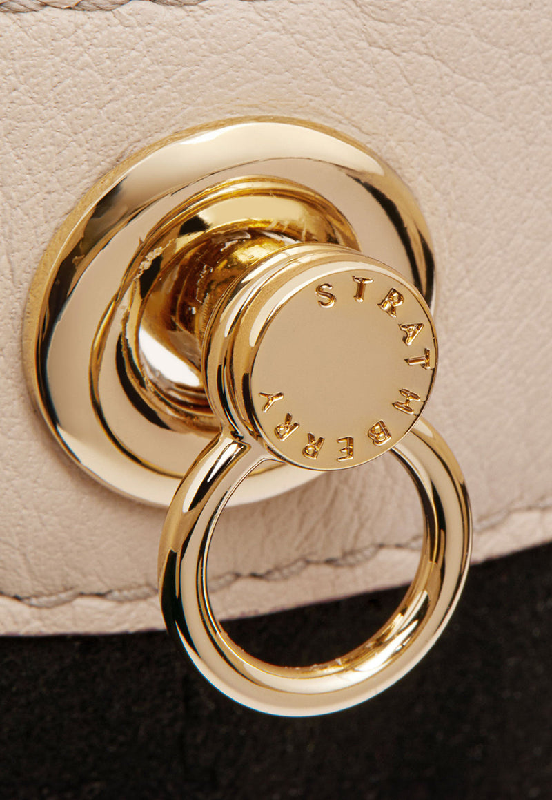 Strathberry The Circus Leather Top Handle Bag Off-white 20251-100-646-961_OFF-WHITE