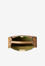 Medium Way Semi-Gloss Calf Leather Shoulder Bag