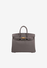Birkin 25 in Etain Swift Leather with Gold Hardware