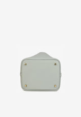 Picotin Lock 22 Bag in Bleu Glacier Clemence with Gold Hardware