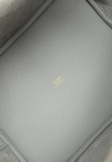 Picotin Lock 22 Bag in Bleu Glacier Clemence with Gold Hardware