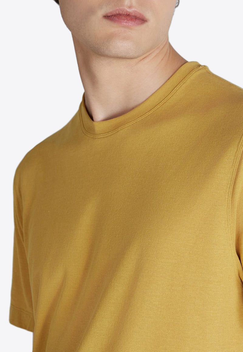 Slowear Basic Crewneck Slim T-shirt Mustard 815194_YELLOW