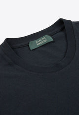 Slowear Basic Crewneck Slim T-shirt Blue 815194_NAVY