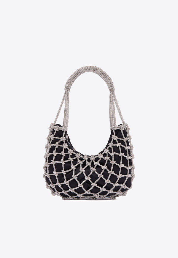 Rosantica Nodi Knotted Top Handle Bag Black B1695_BLACK