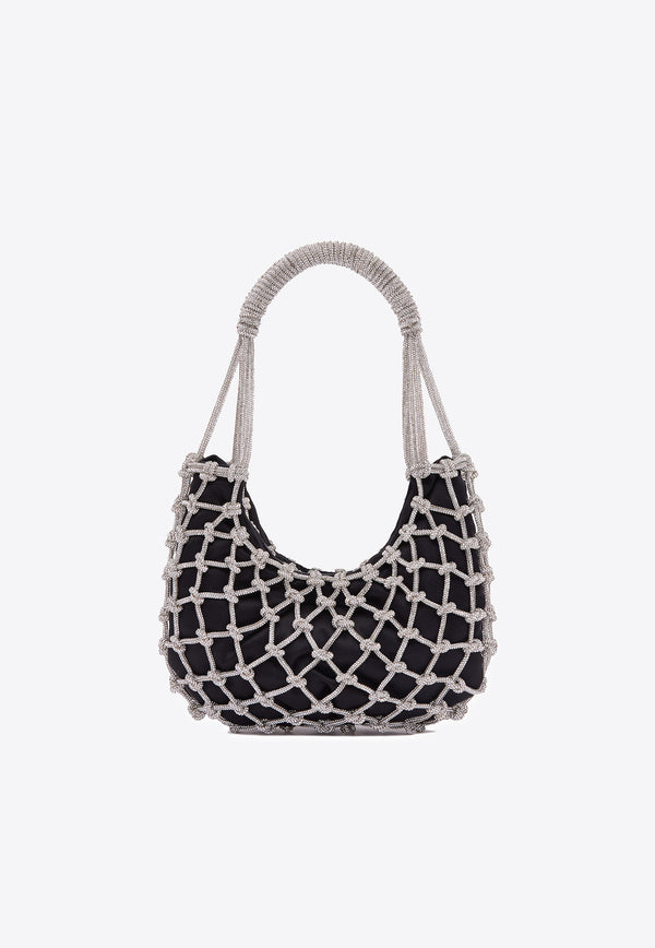 Rosantica Nodi Knotted Top Handle Bag Black B1695_BLACK