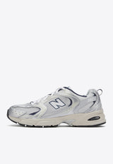 New Balance 530 Low-Top Sneakers in Silver Metallic with Summer Fog and NB Navy Silver MR530KA