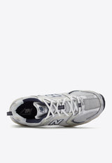 New Balance 530 Low-Top Sneakers in Silver Metallic with Summer Fog and NB Navy Silver MR530KA