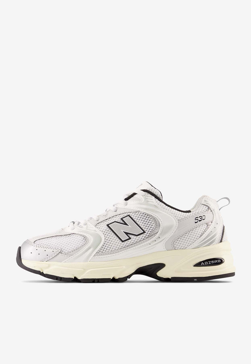 New Balance 530 Low-Top Sneakers in Silver/Cream MR530TA