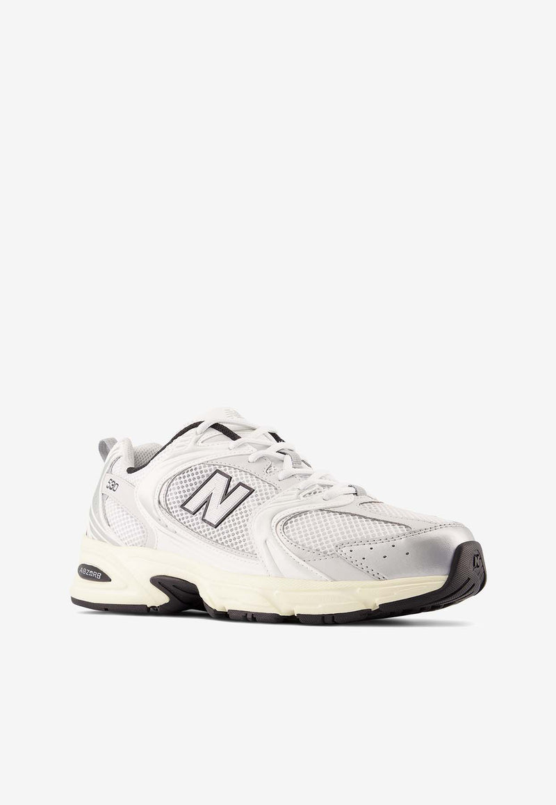 New Balance 530 Low-Top Sneakers in Silver/Cream MR530TA