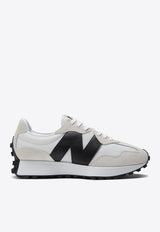 New Balance 327 Low-Top Sneakers in White with Black MS327CWB White