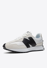 New Balance 327 Low-Top Sneakers in White with Black MS327CWB White