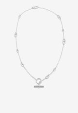 Farandole Long Necklace 80 in Silver