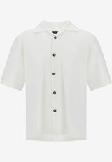 Cotton Piquet Bowling-Collar Polo Shirt