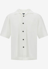 Cotton Piquet Bowling-Collar Polo Shirt