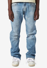 Moto Straight-Leg Basic Jeans