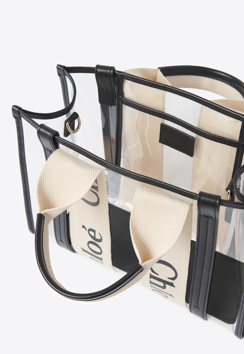 Chloé Small Woody Jelly Tote Bag White CH25US397P65101 White