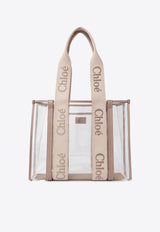 Chloé Woody Jelly Tote Bag Beige CH25US383P7026Y Blushy Beige