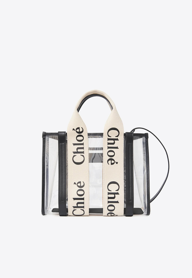 Chloé Small Woody Jelly Tote Bag White CH25US397P65101 White