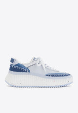 Chloé Nama Low-Top Sneakers Blue CHC24A00RMS44J Ashes Blue