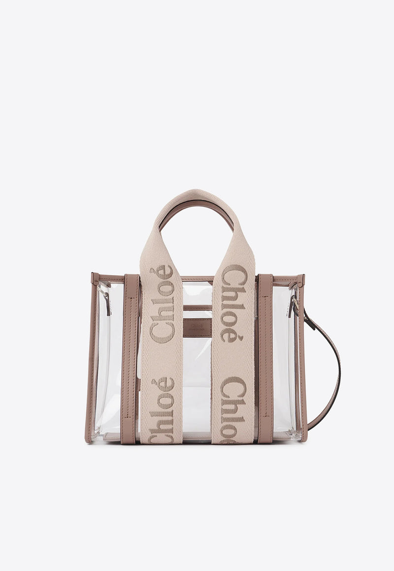 Chloé Small Woody Jelly Tote Bag Beige CH25US397P7026Y Blushy Beige