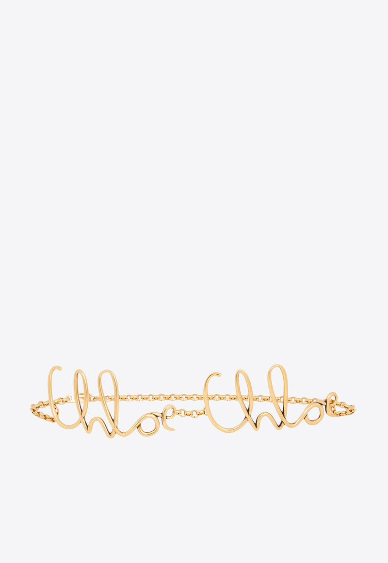 Chloé Iconic Logo Chain Belt Gold CHC25UC019CB79DCTU Vintage Gold
