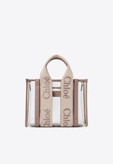 Chloé Small Woody Jelly Tote Bag Beige CH25US397P7026Y Blushy Beige