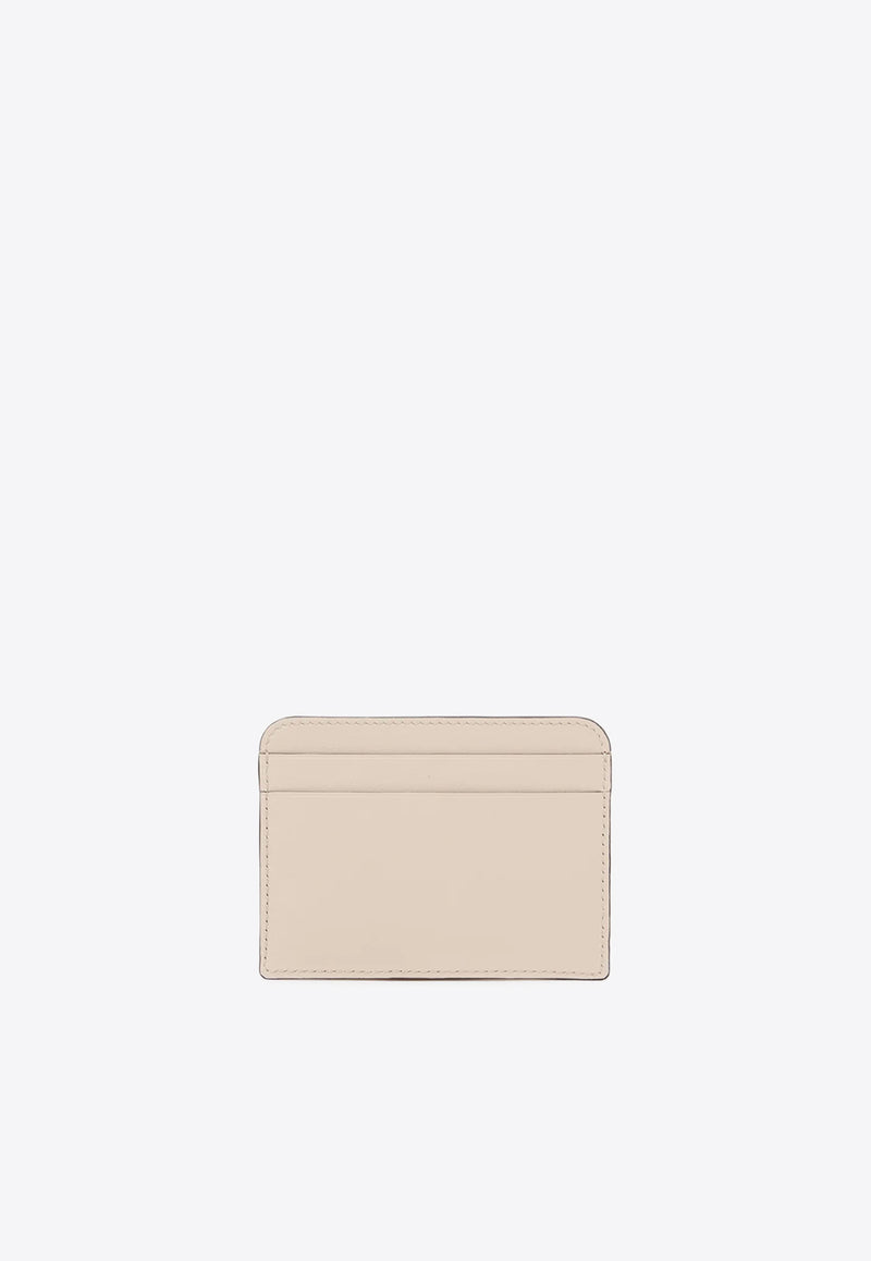 Chloé Iconic Logo Shiny Leather Cardholder Pink CH25SP480O166J5 CEMENT PINK