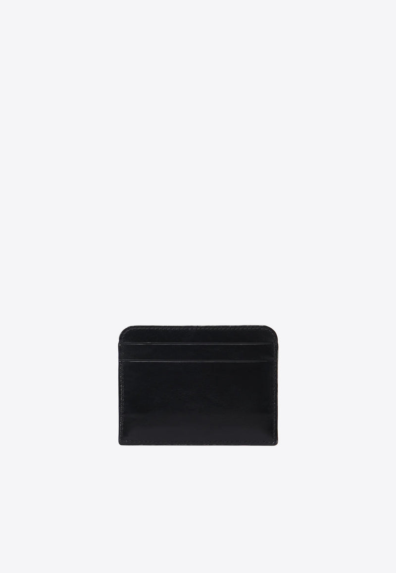 Chloé Iconic Logo Shiny Leather Cardholder Black CH25SP480O16001 BLACK