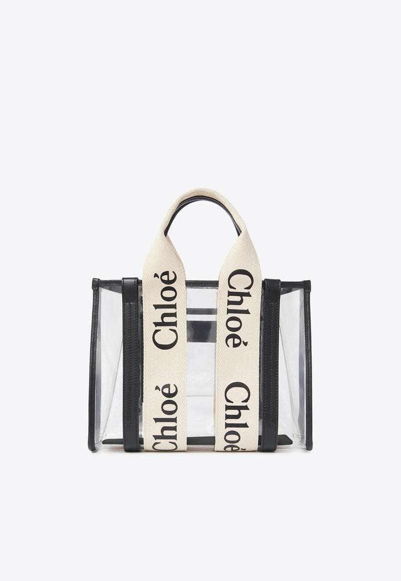 Chloé Small Woody Jelly Tote Bag White CH25US397P65101 White