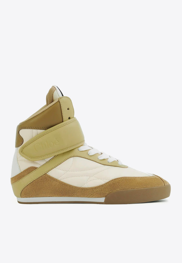 Chloé Kick High-Top Sneakers Multicolor CHC25U07HSL224 Light Ochre