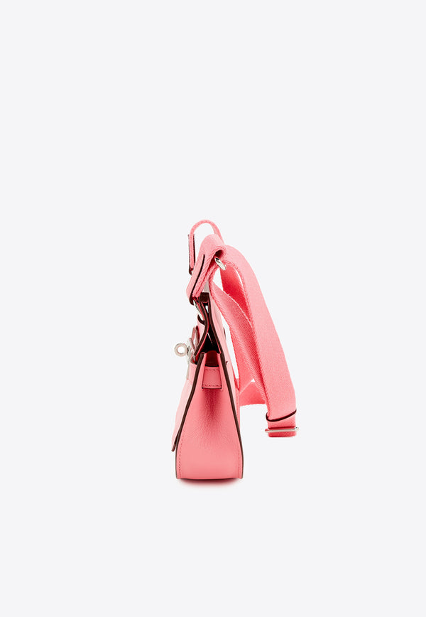 حقيبة ميني جيبسير من جلد روز أزالي سويفت مع أجزاء معدنية من البلاديوم