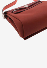 Herbag Zip 20 in Rouge H Militaire Canvas and Hunter with Palladium Hardware