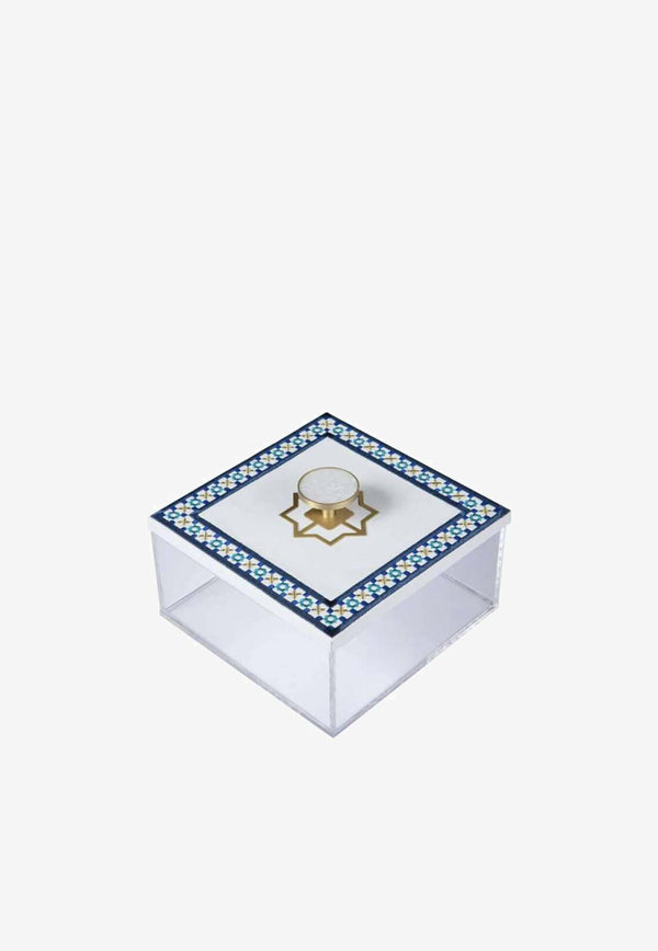 Stitch Small Square-Shaped Arabesque Box  Multicolor AP10050