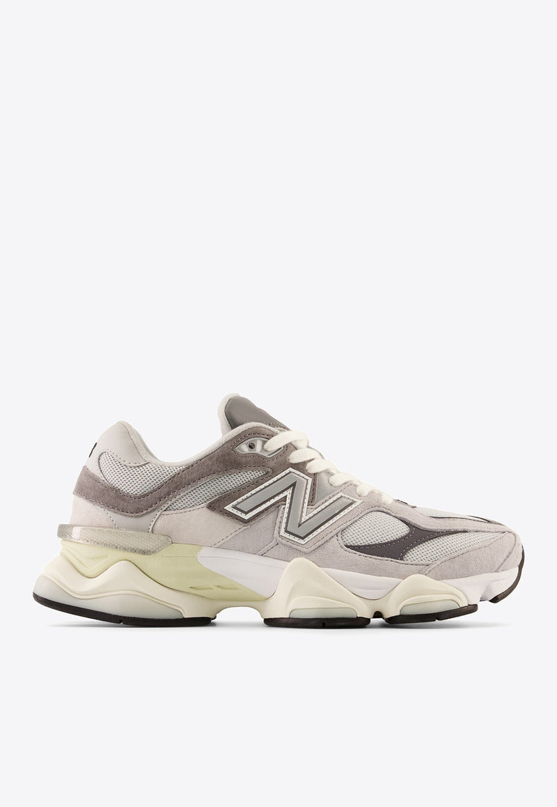 New Balance 9060 Low-Top Sneakers in Rain Cloud with Castlerock and White U9060GRY Gray