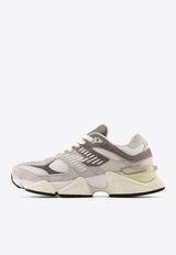 New Balance 9060 Low-Top Sneakers in Rain Cloud with Castlerock and White U9060GRY Gray