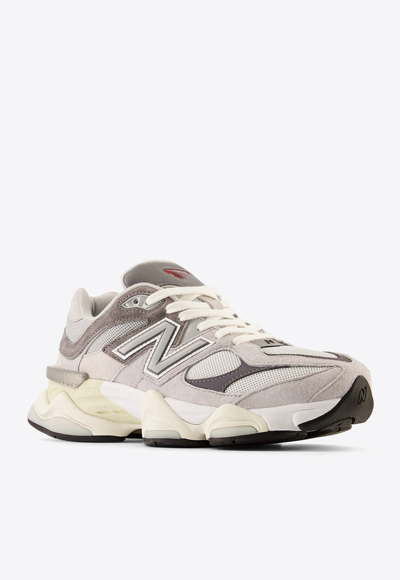 New Balance 9060 Low-Top Sneakers in Rain Cloud with Castlerock and White U9060GRY Gray