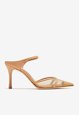 Uma 80 Mesh and Leather Mules