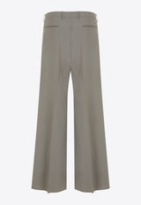 Double-Pleat Wool Pants