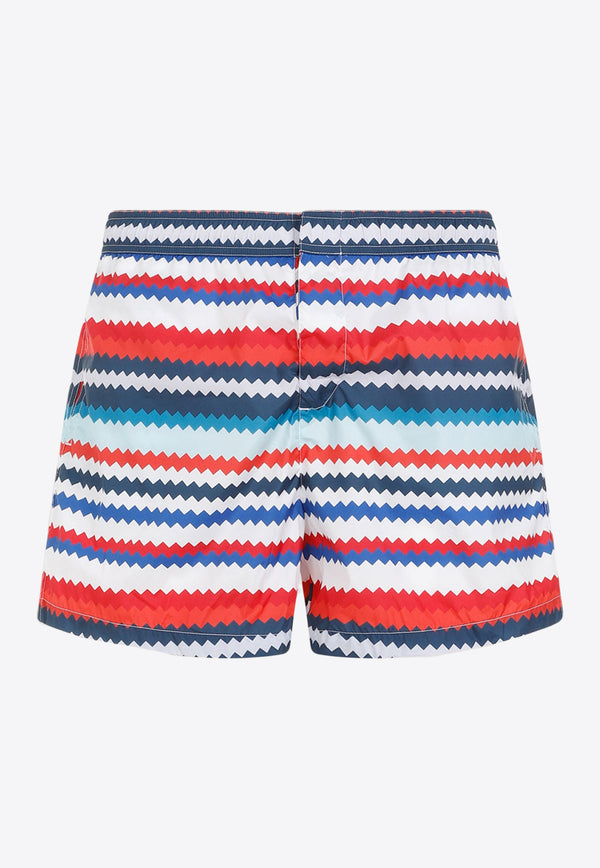 Chevron Stripe Swim Shorts