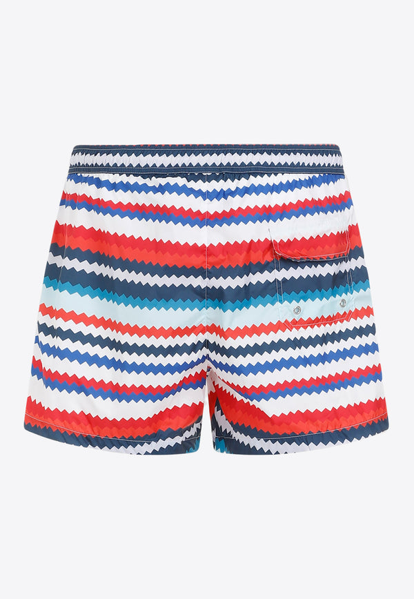 Chevron Stripe Swim Shorts