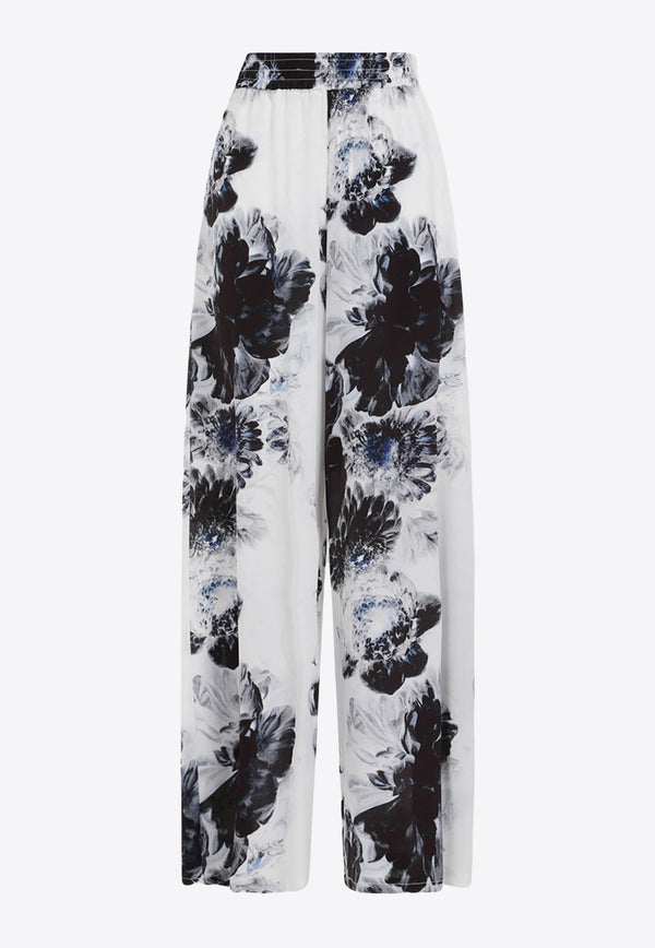 Floral Silk Pajama Pants