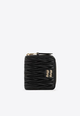 Matelassé Nappa Leather Zip Wallet