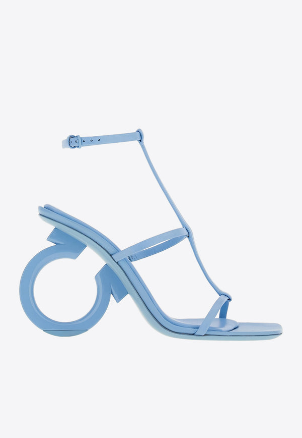 Salvatore Ferragamo Elina 105 Sandals in Nappa Leather 01E779 ELINA X5 760223 SKY BLUE Blue