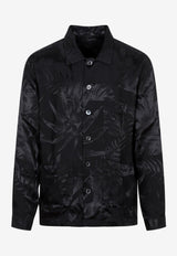 Tom Ford Jacquard Long-Sleeved Shirt HXH002-FMV004S23 LB999 Black