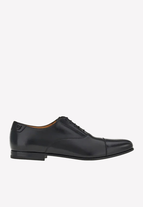 Salvatore Ferragamo Gillo Gancio Oxford Shoes in Calf Leather Black 021049 GILLO 758416 NERO