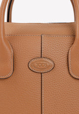 Di Top Handle Bag in Grained Calf Leather