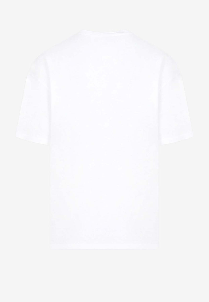 قميص تي-عنق ذو مطبوع مطبوع مطبوع