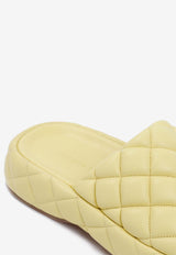 Bottega Veneta Quilted Leather Sandals 42433814593717 708885.VBRR0 7411 LEMONADE